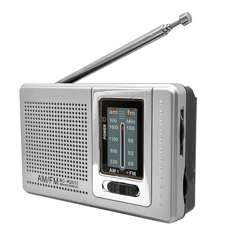 New AM FM Radio Battery Operated Portable Pocket Radio Telescopic Antenna Radios Player For Senior Home Walking main image 0