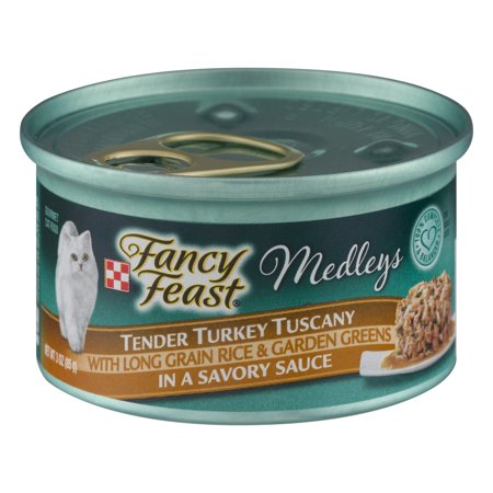 Fancy Feast Medleys Gourmet Cat Food Tender Turkey Tuscany in a Savory Sauce, 3.0 OZ