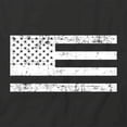 thumbnail image 2 of American Flag Grunge T-Shirt | Patriotic American Black Tee Gift, 2 of 5