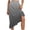 Gray, variant on YUGYXL High Waist Tiered Skirts for Women Flowy Skirts for Women Long Length with Pockets Fashion Trendy Gray XL