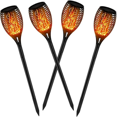 

Solar Lights Garden Outdoor Solar Flame Light With Waterproof Ip65 Garden Lights With Realistic Flames Automatic On/Off Outdoor Warm Light For Garden Yard Balcony Driveway Path