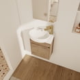 thumbnail image 4 of Soft Close Doors Bathroom Vanity With Sink,16 Inch For Small Bathroom, 4 of 9