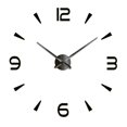 thumbnail image 1 of Reloj de pared moderno Macarena acrílico DIY etiqueta engomada espejo 3D decoración Ministerio del Interior negro plata, 1 of 8
