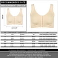 thumbnail image 2 of Inevnen Women Sports Bra Front Closure with Adjustable Straps Wirefree Racerback Top, 2 of 10