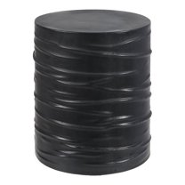 Noble House Maryellen 16" Indoor Light Weight Concrete Side Table in Black