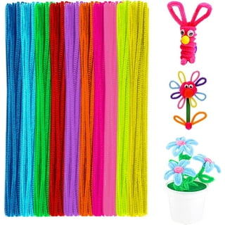 Pipe Cleaners Craft Chenille Stems -Scheam 100 Pcs Glitter Multicolor  Chenille Cleaners, Glitter Pipe Cleaners, DIY Art & Craft Projects, Kids  Fuzzy Sticks Crafts,Sparkle Crafting Colors 