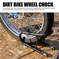 thumbnail image 3 of Dirt Bike Wheel Chock, Front Enhanced Stability 5.5 Inch Motorcycle Wheel Chock Kit Easy To Remove with Installation Hardware for Trailer Truck Bed, 3 of 7