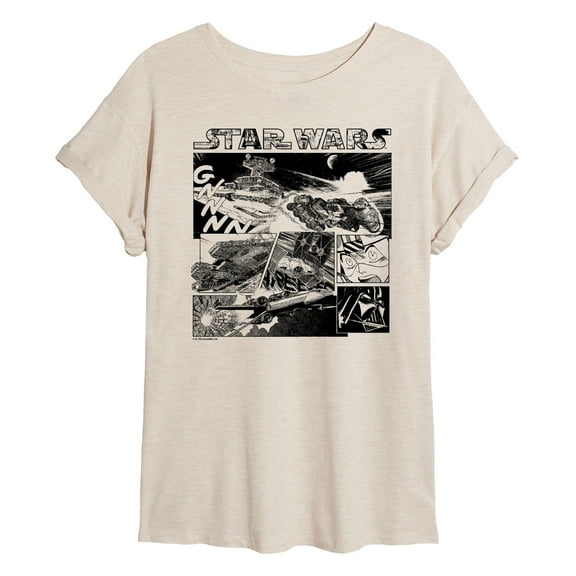 Star Wars - Comic Panel - Women's Oversized Tee