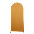 thumbnail image 2 of Balsa Circle 6 ft Gold Fitted Matte Spandex Round Top Wedding Arch Backdrop Stand Cover Party Events Decorations, 2 of 8