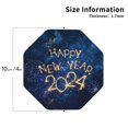 thumbnail image 2 of Naloa Beautiful New Year 2024 Leather Coasters for Drinks, Durable Drink Coasters 4 Set for Tabletop Protection, Luxurious Home Décor and Housewarming Gift ( {designName})Octagon, 2 of 6
