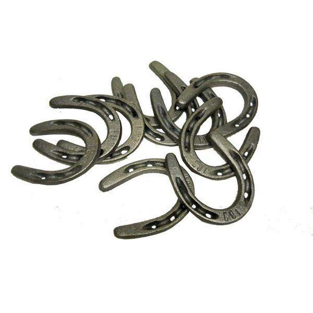 30 pc set Small Pony Horseshoes for Crafts Cast Iron