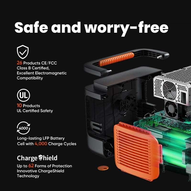 Restored Jackery 880 Prop Portable Power Station Explorer - 880W Outdoor Solar Generator Mobile Lithium Battery Pack - with 100W Mini Solar Panel - Multi-mode fast charging - Black (Refurbished)