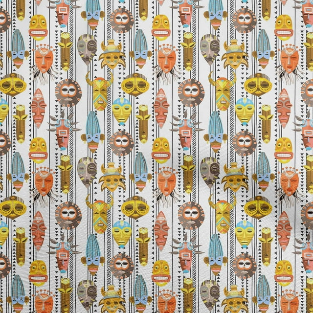 oneOone Cotton Silk Orange Fabric African Sewing Craft Projects Fabric Prints by Yard 42 Inch Wide