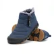 thumbnail image 5 of Botas de nieve para hombre, zapatos cálidos de piel de gran tamaño para invierno, botines largos de felpa, zapatillas informales para exteriores Unisex, botas antideslizantes duraderas, 5 of 5
