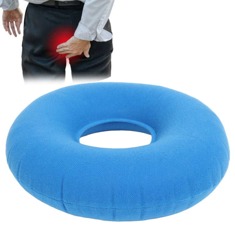 CHOYTONG Elderly Inflatable Ring Cushion - Nursing Pressure Sore Pad for Bedridden, Disabled, Comfort & Breathable for Pressure Relif (Round)