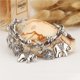 thumbnail image 4 of Guardurnaity Tobilleras de aleación Vintage joyería colgante vestido ornamento elefante mujer tobillo Festival regalo pie pulseras Ropa, zapatos y accesorios Miscelánea Plata, 4 of 6