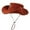 Red, variant on Ticikt Western Cowboy Hat Wide Brim Shapeable Panama Straw Hat Summer Beach Sun Hat Outdoor Travel Cap with Chin Strap,Color:Grey