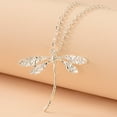 thumbnail image 6 of Xeoereki Dragonfly Pendant Necklace Women Silver Insect Choker Valentine's Day Jewelry Gift for Daily Wear Parties Accessory, 6 of 7
