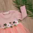 thumbnail image 5 of Toddler Baby Girl Spring Autumn Long Sleeve Knit Princess Dress Flower Party Wedding Tutu Dresses, 5 of 7