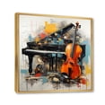 thumbnail image 2 of Designart "Ballad Bold Music Dynamic wall art" Music Floater Framed Canvas Art Print, 2 of 7