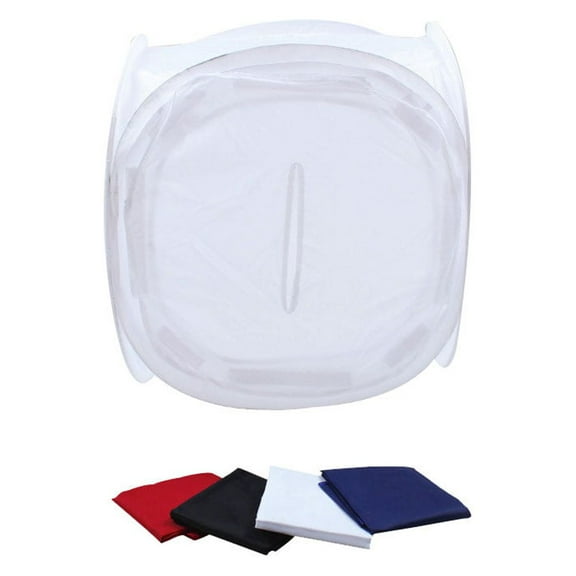 Mutmorningal 1 Pc Round Cube 4 Color Photo Studio Shooting Tent Portable Folding Photography Booth without Light (40cm)