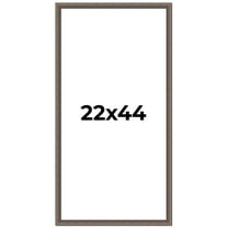 22x44 Frame Silver Real Wood Picture Frame Width 1.25 Inches | Interior Frame Depth 0.5 Inches |
