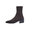 Coffee, variant on Slip On Sock Booties for Women, Stretch Knit Elastic Chunky Block Heel Ankle Boots, Pointed Toe Fall Winter Casual Street Shoes Blue
