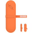 thumbnail image 1 of Soporte para brochas de maquillaje JDZJUCHU Travel Silicone Orange, 1 of 1