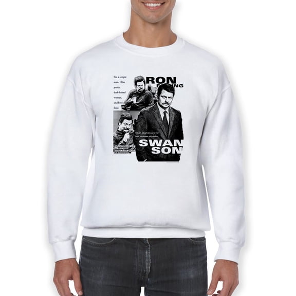 Ron Swanson! Sweatshirt Men Parks And Recreation, Male Small