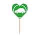 thumbnail image 1 of Conector circular vehiculos de energia proteger ambiente Etiqueta del corazón de la bandera del palillo de dientes, 1 of 3