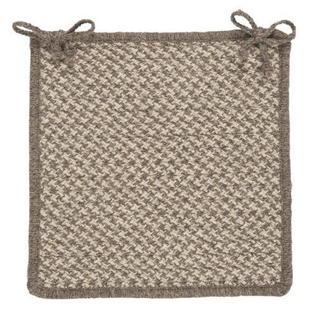 Colonial Mills Natural Wool Houndstooth Dining Chair Cushion