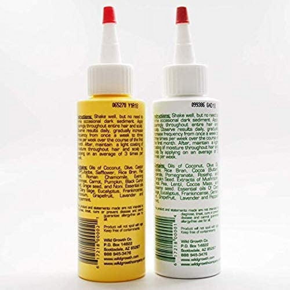Wild Growth Set (Hair Oil 4 oz + Light Oil Moisturizer 4 oz)