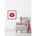 thumbnail image 3 of Marmont Hill Red Lips Framed Wall Art, 3 of 6