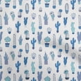 thumbnail image 1 of oneOone Cotton Poplin Twill Medium Blue Fabric Cactus Sewing Fabric By The Yard Printed Diy Clothing Sewing Supplies 56 Inch Wide, 1 of 6