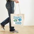 thumbnail image 4 of CafePress - GRANDPA's LITTLE FISHING BUDDY! Tote Bag - Unisex Canvas Tote Bag, Beige, 1-Piece, 4 of 7