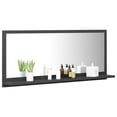 thumbnail image 3 of vidaXL Bathroom Mirror Grey 90x10.5x37 cm Engineered Wood, 3 of 7