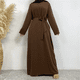 thumbnail image 1 of Venta a través de eBay Amazon Oriente Medio Dubai Venta caliente Sistema de color puro Bolsillo Vestido musulmán 6597 Tops de mujer, 1 of 4