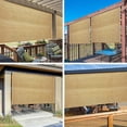 thumbnail image 3 of EZ2hang Outdoor Shade Cloth New Design Vertical Side Wall Panel for Patio/Pergola/Window 6x4ft, Wheat, 3 of 8