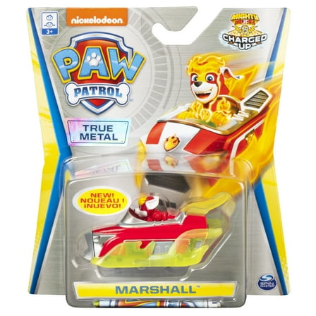 PAW Patrol, True Metal Marshall Collectible Die-Cast Vehicle, Charged Up Series 1:55 Scale