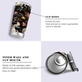 thumbnail image 3 of SKYSONIC Unicorns and Flowers 20 oz Tumbler Stainless Steel Vacuum Insulated Travel Tumbler with Straw and Lid, Durable Coffee Mug Drinking Cup, 3 of 7