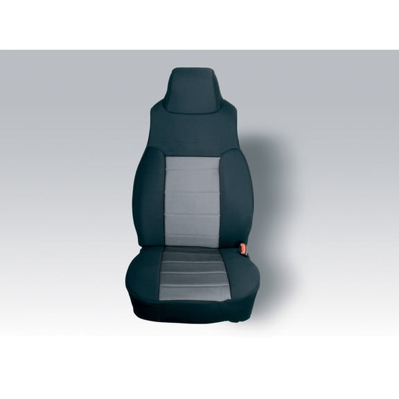 Rugged Ridge by RealTruck Seat Covers for Wrangler TJ | UV Treated Poly Cotton Fabric, Gray | 13243.09 | Compatible with 2003-2006 Jeep Wrangler TJ