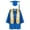 Blue, variant on 2-12T Kid Graduation Cap and Gown 2026 Set with Tassel for Kindergarten Preschool Nursery Graduation