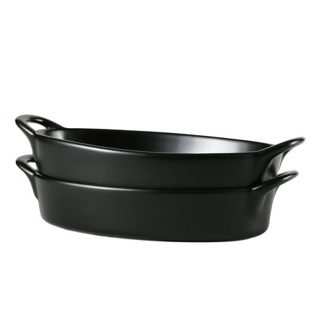 

Bruntmor Set Of 2 Oval Au Gratin 10 X 6 Baking Dishes Lasagna Pan Ceramic | 1
