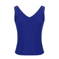 thumbnail image 3 of somlo Plus Size Tank Tops for Women Dressy Tops for Women Pleated Tank Tops Spaghetti Strap Camisole Tops Curved Hem Suspender Tops Sleeveless Camisoles Tank Tops Y2K Cami Shirts Going Out Tops, 3 of 6