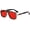 Red Lens / Black Frame, variant on Trendy Retro Sunglasses for Men Women Stark  Shades 70s Italian Fashion Square Metal Glasses