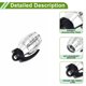 thumbnail image 5 of Ofertas Únicas 4 Pcs Tapas de Válvula de Neumático Forma de Granada Cubiertas de Polvo de Válvula de Neumático Aleación de Aluminio Plástico Tono Plateado 29mm, 5 of 7