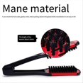thumbnail image 4 of Double Sided Brush Comb Clamp Hair Straightener Tool Comb, Gold, 4 of 5