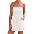 thumbnail image 1 of Mono corto sin tirantes BTFBM, blanco, talla M, 1 of 8