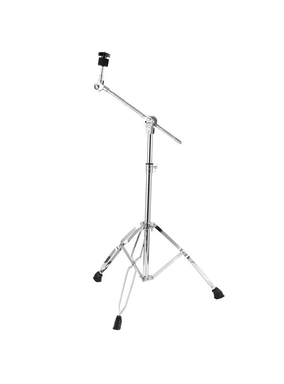 CACAGOO Cymbal Stand Straight & Boom Cymbal Stand Double Braced Legs Height & Angle Adjustable Drum-kit Cymbal Support Rack Heavy Duty Boom/Straight Combo with Rubber Feet
