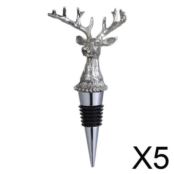 Tapón para botella de vino,Tapón para botella de vino tinto animal Barra de bodas,Tapón giratorio para almacenamiento de vino Hermético a prueba de fugas,Tapón para botella de vino